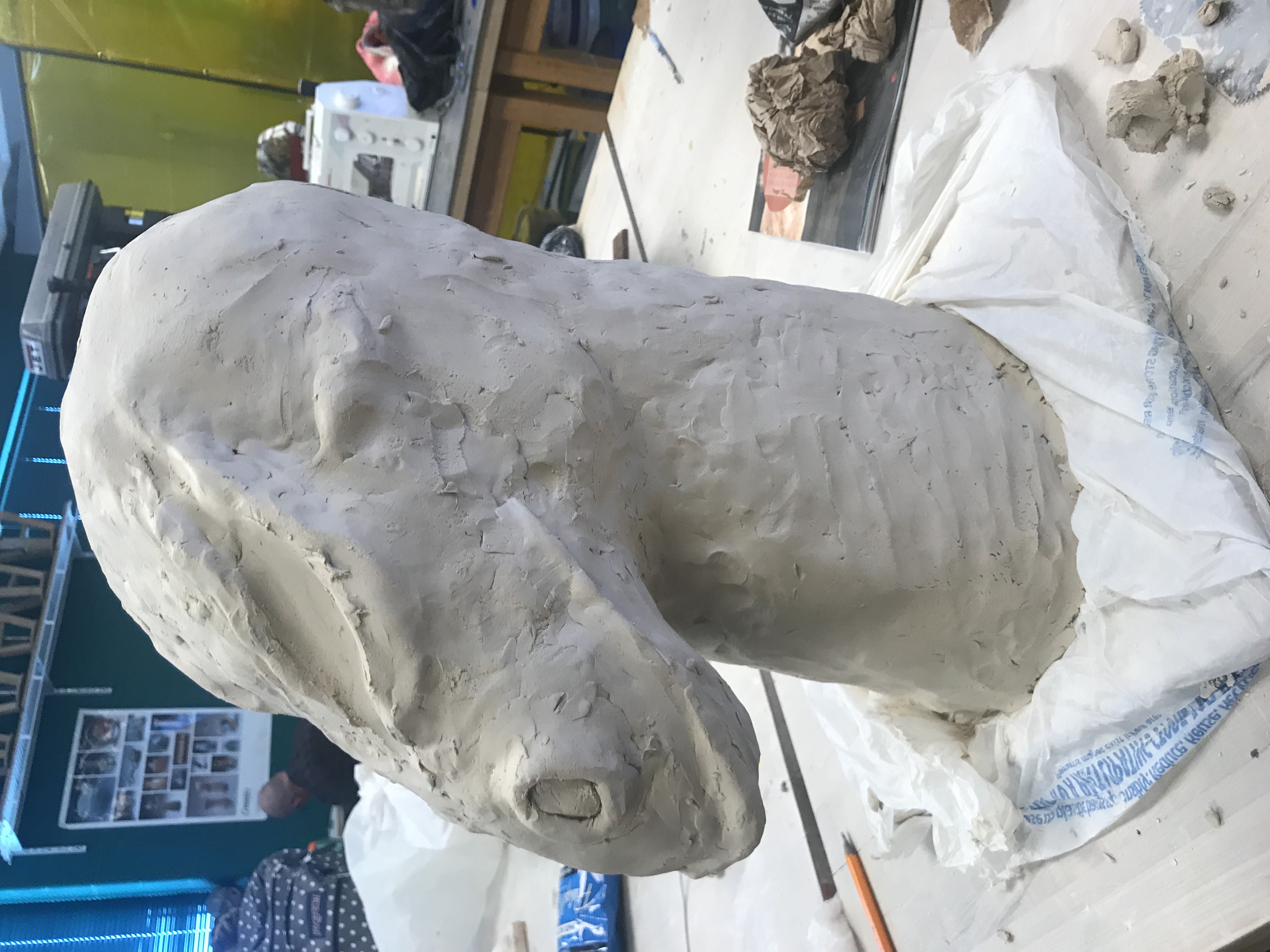 Sculpture process step 2