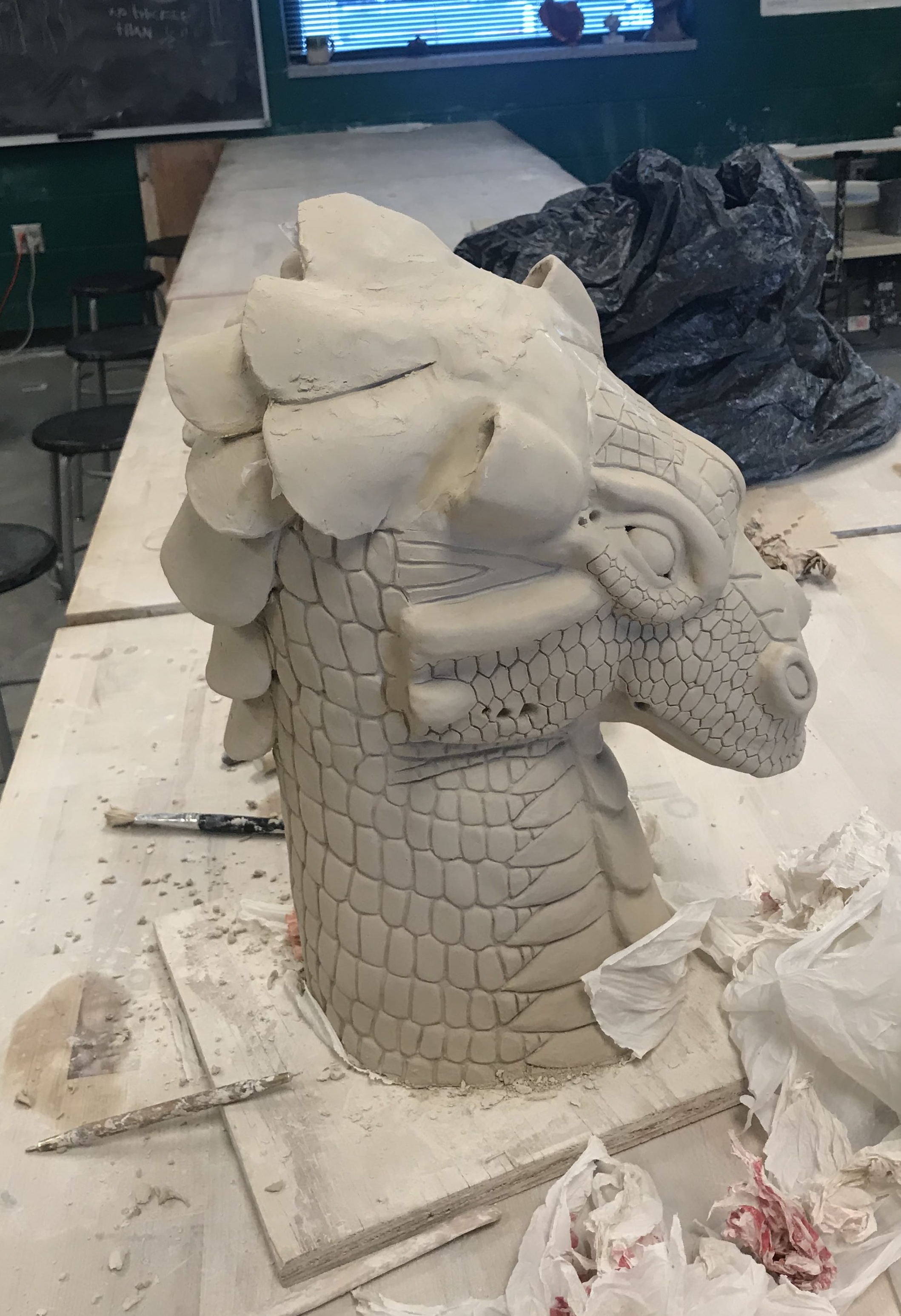 Sculpture process step 7