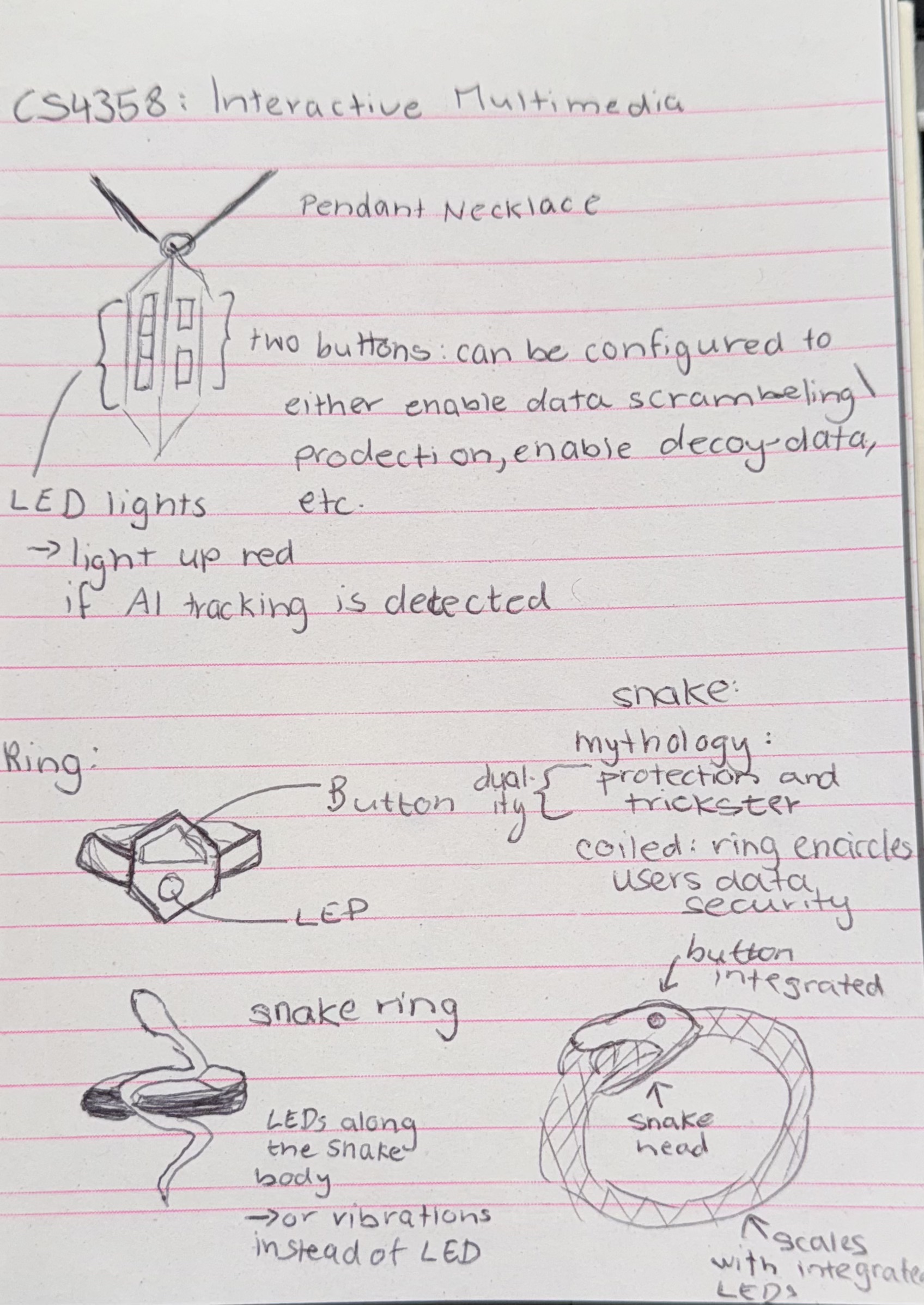 Early Concept Sketch of the Project Idea